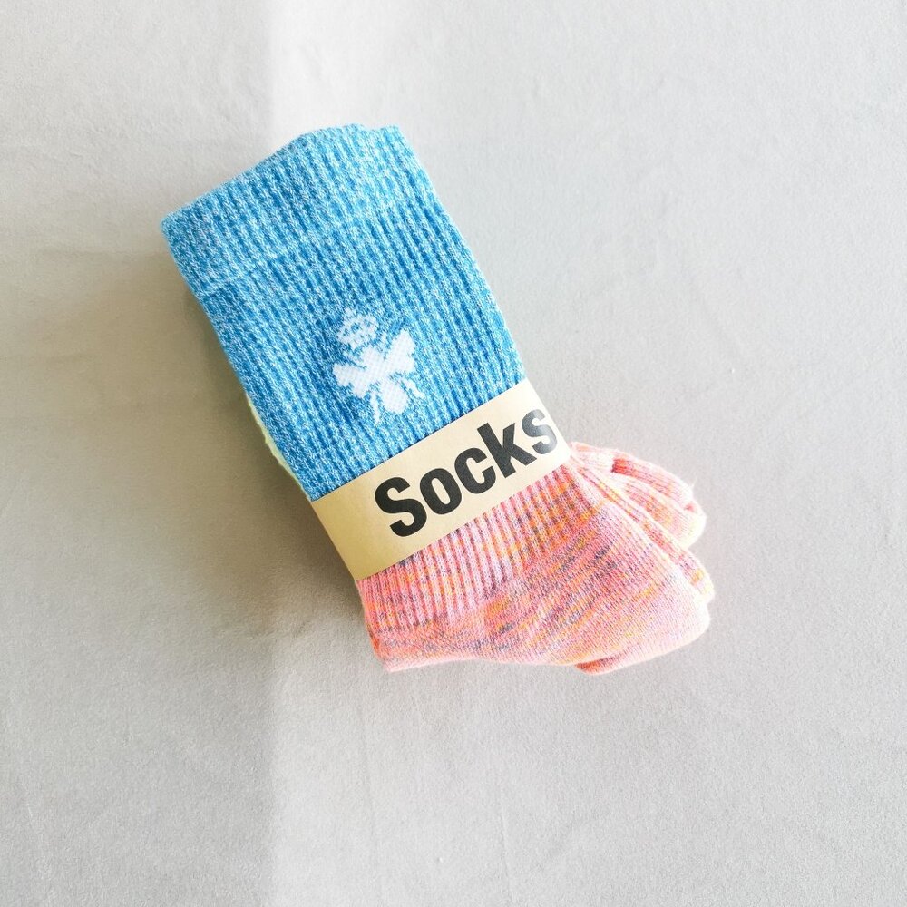 2 Pairs Bombas Colorful Socks Size S Comfort Fashion Durable Trendy Style